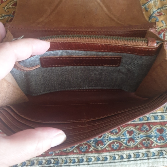 Elk tan leather large wallet - Picture 5 of 11
